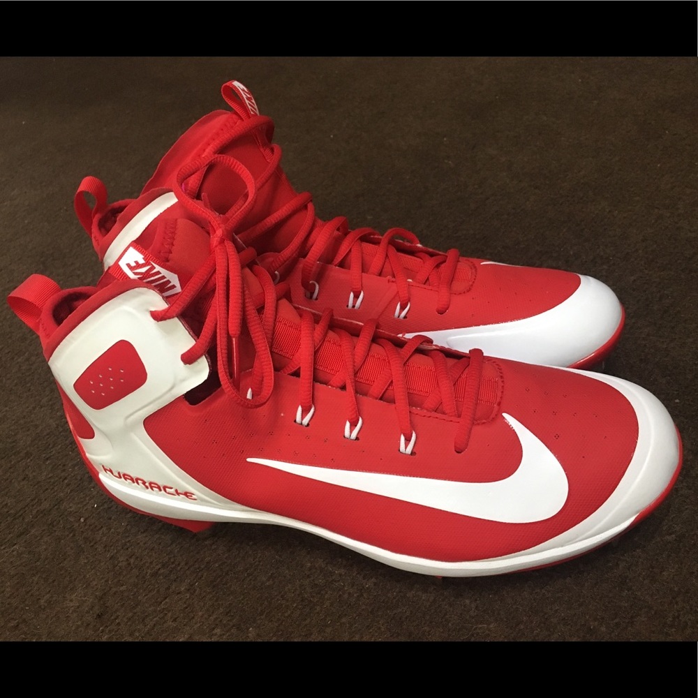 Nike Alpha Huarache Elite Red Baseball Cleat